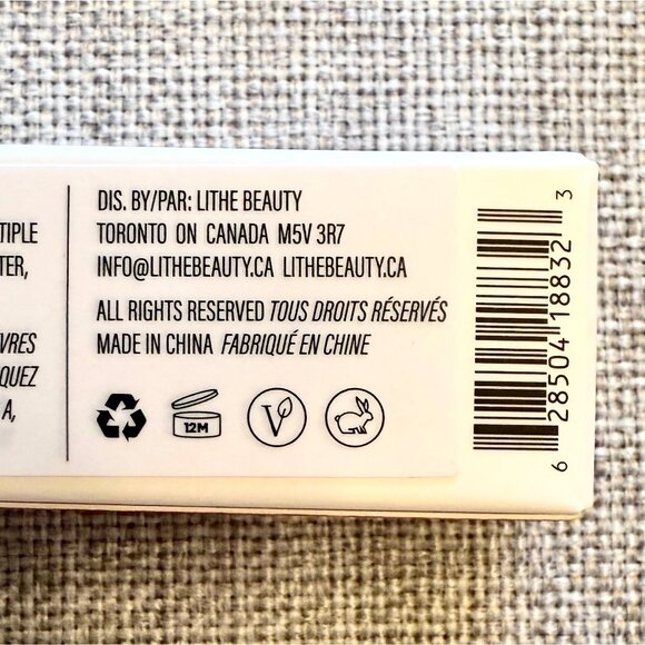 Lithe Nourish and Glow Lipstick Peony Full Size 3g Neutral Pink Hydrating Satin - Picture 9 of 11